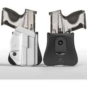 Amberide IWB & OWB KYDEX Holster Fit: CZ P-10 C Pistol, Inside Waistband Concealed Carry, Adjustable Cant & 'Posi-Click' Retention, USA Made by Amberide