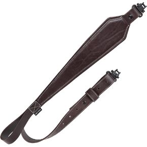 Allen Company Heritage Plain Dark Leather Rifle Sling, Mahogany