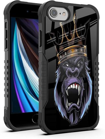 for iPhone SE 2022/2020 Case Men Boys, Baseball Legend Design Heavy Duty Shockproof Hard Plastic Bumper +Soft Silicone Rubber Protective Case for iPhone 7/8/6/6s/SE 3rd 2nd Generation in Kuwait
