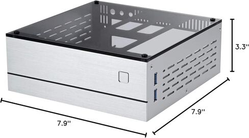 هيكل كمبيوتر مكتبي Goodisory A01 من الألومنيوم Mini-ITX HTPC (ألومنيوم أسود) in Kuwait