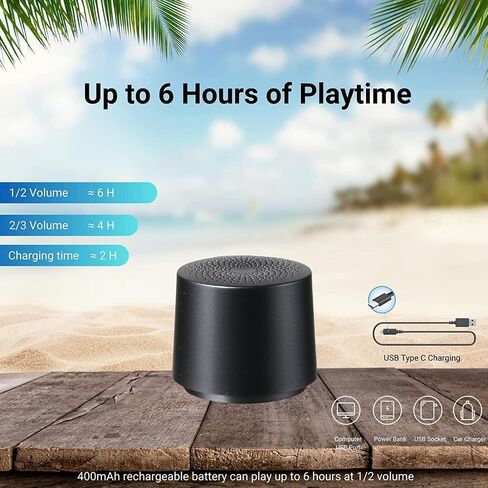 TWS Portable Wireless Speaker with Built in Mic and Play 2 Speakers Together (Gold) in Saudi Arabia