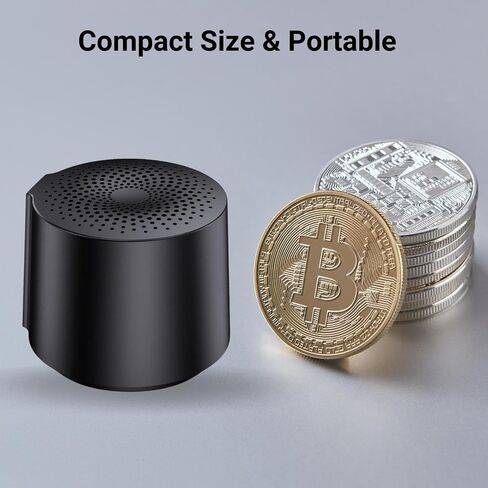 TWS Portable Wireless Speaker with Built in Mic and Play 2 Speakers Together (Gold) in Saudi Arabia