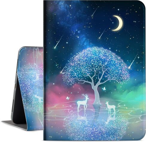 Lokigo for iPad Air 11 Inch Case M2 2024, Leopard iPad Air 5th Generation Case 2022, Case for iPad 4th Generation 2020, Multi-Angle Viewing iPad 10.9 Case with Adjustable Stand Auto Wake/Sleep, Brown in Saudi Arabia