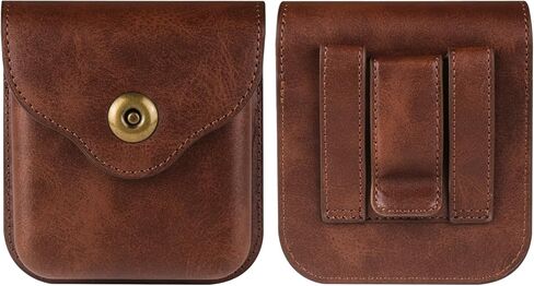 Cellphone Waist Bag with Card Holder Compatible with Samsung Galaxy Z Flip 6/Z Flip 5/Z Flip 4/Z Flip 3/Z Flip 4G 5G, Mens Leather Holster Case with Belt Clip Carrying Case Waist Bag for Cellphone in Kuwait