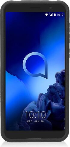 Z-GEN - لهاتف Alcatel Onyx 5008R، TCL A1X A503DL - حافظة هاتف هجينة مع حامل/مشبك حزام - CV1 أسود in Kuwait