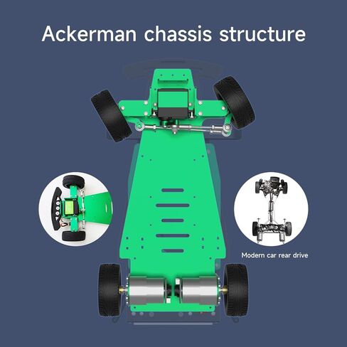 Yahboom Autonomous Driving Professional Kit AI Visual Recognition Function Python Programming ROS Adults Robotic kit Ackerman Chassis Python (with Jetson TX2-NX) in Saudi Arabia