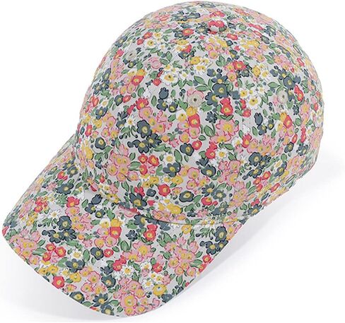 Floral Baseball Cap Cotton Dad Hat Adjustable Print Ball Cap for Women in Kuwait