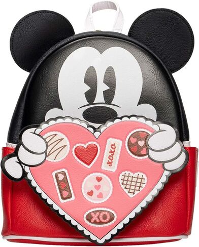 حقيبة ظهر صغيرة حصرية من Loungefly Disney Mickey Mouse Chocolate Box Valentine in Saudi Arabia