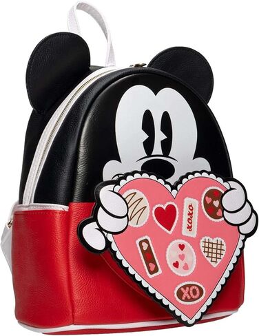 حقيبة ظهر صغيرة حصرية من Loungefly Disney Mickey Mouse Chocolate Box Valentine in Saudi Arabia