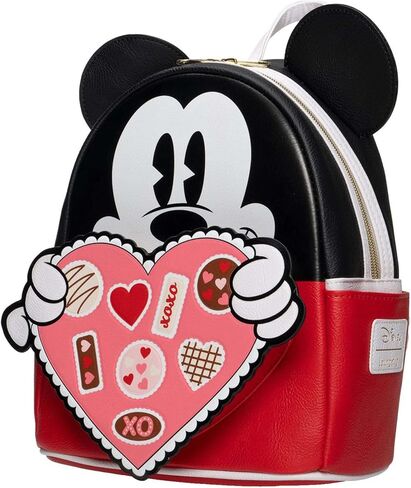 حقيبة ظهر صغيرة حصرية من Loungefly Disney Mickey Mouse Chocolate Box Valentine in Saudi Arabia
