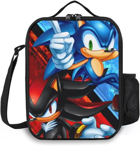 3PCS Cartoon So..nic Backpack Adjustable Shoulder Strap Large Capacity Travel Hiking Backpack with Side Pockets in Saudi Arabia