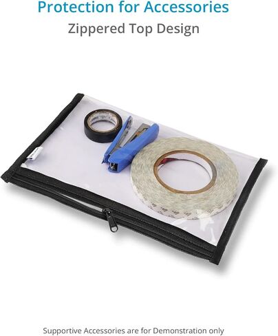 أكياس شفافة مكعبة من PROAIM لملحقات الكاميرا الصغيرة (عبوة من 4 قطع). كيس أشياء مزود بسحاب علوي للمصورين الفوتوغرافيين/مصوري الفيديو أثناء السفر (P-CUCL-01) in Kuwait