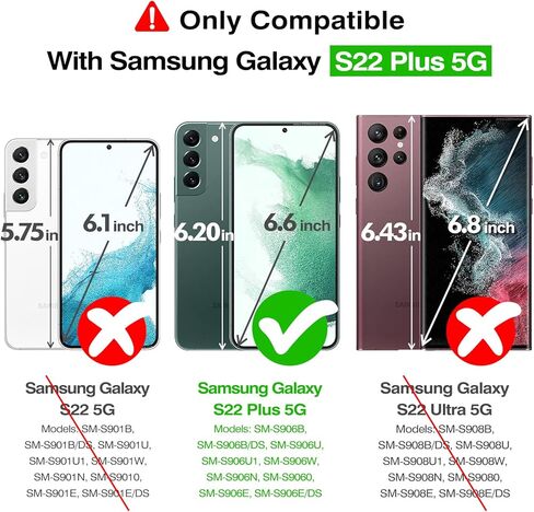 Rayboen for Samsung Galaxy S22 Plus Case, Translucent Frosted Hard Back Silicone Edge Skin Feel Anti-Fingerprint Anti-Scratch Protective Slim Phone Cover for Samsung S22+ Plus 5G, Matte Green in Saudi Arabia
