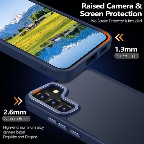Rayboen for Samsung Galaxy S22 Plus Case, Translucent Frosted Hard Back Silicone Edge Skin Feel Anti-Fingerprint Anti-Scratch Protective Slim Phone Cover for Samsung S22+ Plus 5G, Matte Green in Saudi Arabia