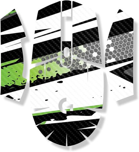 Carbon Fiber Mouse Skin Compatible with Logitech G305 Lightspeed - Grunge Green - Premium 3M Vinyl Protective Wrap Decal Cover - Easy to Apply | Crafted in The USA by MightySkins in Saudi Arabia