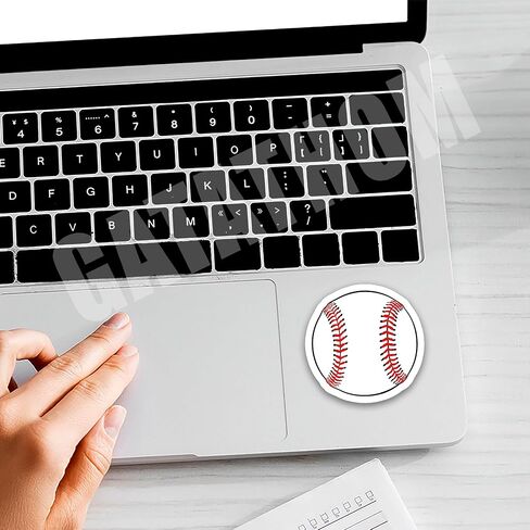 (3Pcs) Baseball Sticker Baseball Accessories Baseball Cutouts Baseball Lover Baseball Gifts Baseball Decals, Waterproof Vinyl Decal for Book Laptop Tumbler Scrapbook Water Bottle Phone Case, 3" x 3" in Saudi Arabia