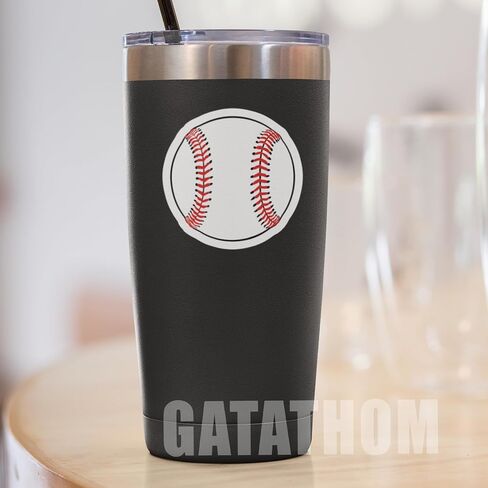 (3Pcs) Baseball Sticker Baseball Accessories Baseball Cutouts Baseball Lover Baseball Gifts Baseball Decals, Waterproof Vinyl Decal for Book Laptop Tumbler Scrapbook Water Bottle Phone Case, 3" x 3" in Saudi Arabia