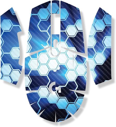 Carbon Fiber Mouse Skin Compatible with Logitech G305 Lightspeed - Grunge Green - Premium 3M Vinyl Protective Wrap Decal Cover - Easy to Apply | Crafted in The USA by MightySkins in Saudi Arabia