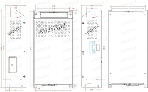 MEISHILE 12V 66.7A 800W تحويل التيار الكهربائي محول AC إلى DC محول محول لمصباح ضوء شريط السائق LED، مكبر للصوت، آلة، 120V 110V إلى 12Volt 5A 10A 20A 25A 30A 40A 50A 53Amp in Kuwait