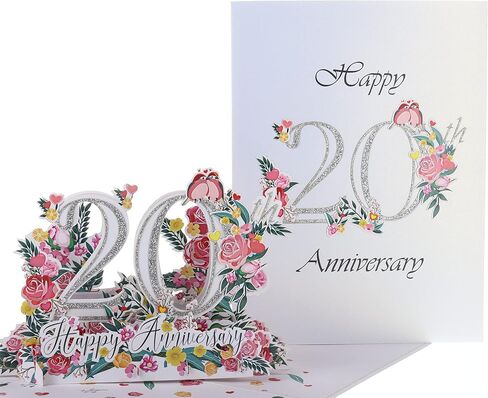 Happy 30th Milestone Anniversary 3D Pop Up Greeting Card - Perfect Couple, Elegant Wedding, Marriage, Romantic, Being Together, Pearl Congratulations, Lovebirds in Saudi Arabia
