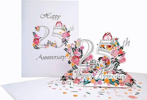 Happy 30th Milestone Anniversary 3D Pop Up Greeting Card - Perfect Couple, Elegant Wedding, Marriage, Romantic, Being Together, Pearl Congratulations, Lovebirds in Saudi Arabia