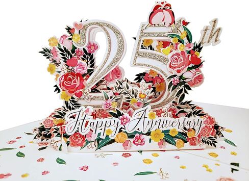 Happy 30th Milestone Anniversary 3D Pop Up Greeting Card - Perfect Couple, Elegant Wedding, Marriage, Romantic, Being Together, Pearl Congratulations, Lovebirds in Saudi Arabia