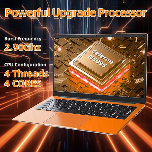 أجهزة كمبيوتر محمولة 15.6 بوصة، أجهزة كمبيوتر محمولة مع ذاكرة وصول عشوائي 20 جيجابايت و128 جيجابايت EMMC+1024 جيجابايت SSD، Celeron N5095 رباعي النواة (حتى 2.9 جيجا هرتز)، كمبيوتر محمول محمول، 11 Home، 7000 مللي أمبير، WiFi 6، USB 3.2، HDMI، Type-C (برتقا in Kuwait