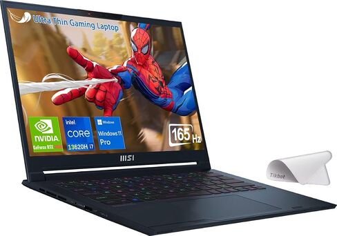 MSI Stealth 14 FHD Ultra Thin Gaming Laptop - 14" 165Hz FHD-Intel Core i7-13620H - RTX 4060 - Thunderbolt 4 - w/Mouse pad (Win 11 Pro, 64GB RAM | 4TB PCIe SSD) in Saudi Arabia