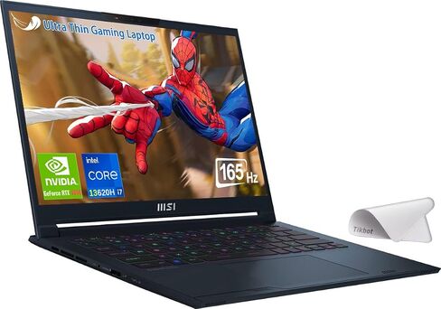 كمبيوتر محمول MSI Stealth 14 FHD فائق النحافة للألعاب - 14 بوصة 165 هرتز FHD-Intel Core i7-13620H - RTX 4060 - Thunderbolt 4 - مع لوحة ماوس (Win 11 Pro، ذاكرة وصول عشوائي 64 جيجابايت | 4 تيرابايت PCIe SSD) in Saudi Arabia