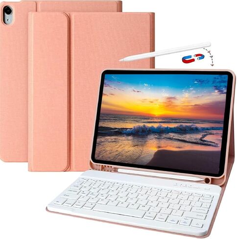 KBCASE for iPad Air 11 inch (M4/M3/M2) Case with Keyboard, Black in Saudi Arabia