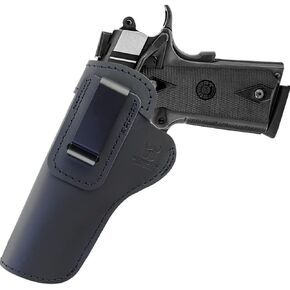 IWB Leather Holster for Inside The Waist Band Concealed Carry Fits:1911 Pistols Government (5 inch)-Commander (4.25 inch)