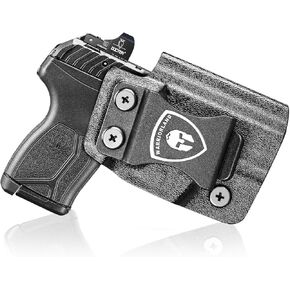 WARRIORLAND Ruger LCP MAX Holster IWB Kydex Holster Optics Cut: Ruger LCP Max .380 Pistol, Inside Waistband Appendix Carry MAX .380 Holster, Adj. Retention & Cant, Right/Left Hand Optional