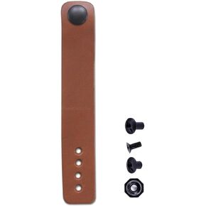 IWB Belt Loops - (8-9oz Leather) – w/Pull-The-Dot Snaps & Mounting Hardware - for IWB Holster Carry - (Fit 1.25-2.00 Inch Belts (Adjustable)