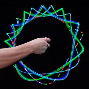 GloFX 6 Led Spinning Orbit: Pure Bliss Multicolor Pattern - Flow Rave Toy