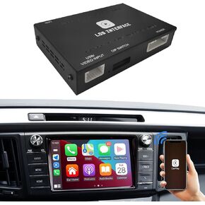 Wireless CarPlay Adapter for Toyota | Compatible with Tacoma, Tundra, Highlander, RAV4, 4Runner (2014-2019) | Supports Navigation, Music Playback, Mirroring, Camera & Original Car Functions