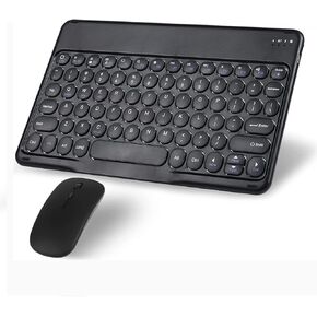 Bluetooth Wireless Keyboard and Mouse Combo,Ultra-Slim Ergonomic Small Rechargeable Bluetooth Keyboard Mouse Gift for Men Women Boy Girl Apple iPad iPhone Samsung Tablet Phone Android PC Computer Mac