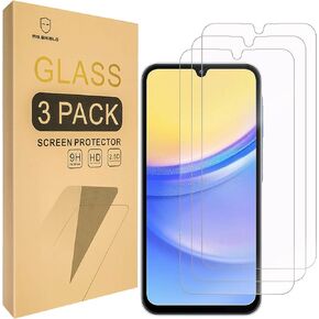 Mr.Shield Screen Protector compatible with Samsung Galaxy A16 5G [Tempered Glass] [3-Pack] [Japan Glass with 9H Hardness]