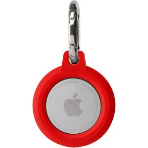 iFace Reflection AirTag Case with Key Ring - Secure Clip-On Scratch Resistant Protective Cover for Air Tag - Red