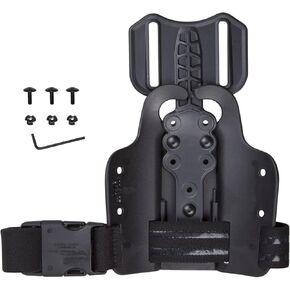 Drop Flex Adapter with Single Strap Leg Platform Polymer Leg Shroud for Gun Holsters, Adjustable Thigh Holster 6004, Drop Leg Panel Attachments Quick Locking for Holsters and Magazine Pouches