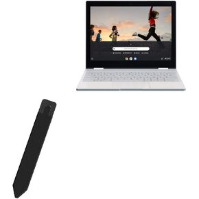 BoxWave Stylus Pouch Compatible with Google Pixelbook (Stylus Pouch Stylus PortaPouch, Stylus Holder Carrier Portable Self-Adhesive for Google Pixelbook - Jet Black