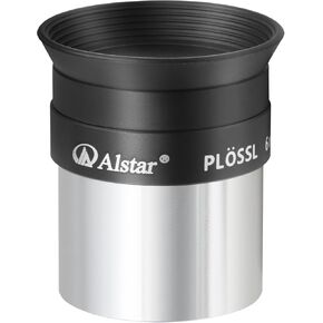 عدسة تلسكوب Plossl مقاس 1.25 بوصة مقاس 6 مم من Alstar - تصميم Plossl مكون من 4 عناصر - مترابطة لمرشحات علم الفلك القياسية مقاس 1.25 بوصة