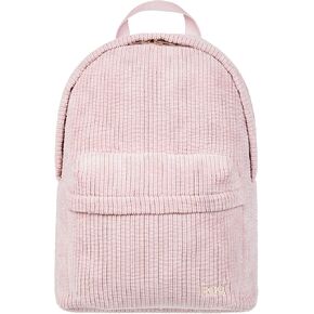 Roxy Women's Feeling Good Stylish Soft Corduroy Backpack with Padded Shoulder Straps and Exterior Storage, Anthracite, 8L
