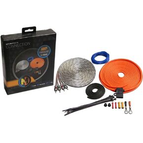 Memphis Audio 10GKIT 10-Gauge Amp Install Kit- ATC Fuse Holder with 30A Fuse, and A Pair of ETP-17 17-Foot RCAs