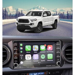 (2 Pack Screen Protector for 2020 2021 2022 2023 Toyota Tacoma 8 Inch HD Anti-Fingerprint 9H Hardness Tempered Glass Protective Film Car Radio Accessories