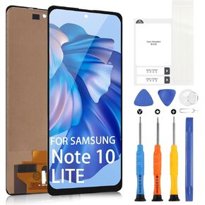 for Samsung Galaxy Note 10 Lite Screen Replacement N770 SM-N770F LCD Display Digitizer SM-N770F/DS SM-N770F/DSM Touch Glass Screen Full Assembly with Repair Kits (Not Original)