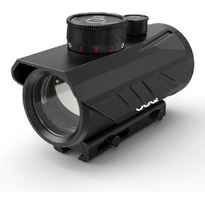 UUQ Tactical 1x30mm Reflex Green/Red/Blue 3 MOA Dot Sight with Dichroic Multi-Layer Coating, High Light Transmission Optic Lens, Dual Wide Rifle Scope,Fits 11/20mm Rail Mount
