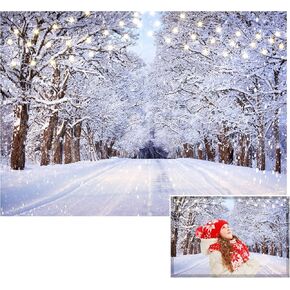7x5ft Winter Snow Backdrops for photograohy Snow Tree Photo Backdrop Kids Photography backdrops Studio Props F21