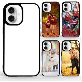 حافظة هاتف التسامي 5 قطع متوافقة مع آيفون 16 برو ماكس حافظة فارغة من المطاط الناعم + الكمبيوتر الصلب فارغة قابلة للطباعة DIY من الألومنيوم مضادة للانزلاق غطاء حماية مخصص مضاد للصدمات 6.9 بوصة in Kuwait