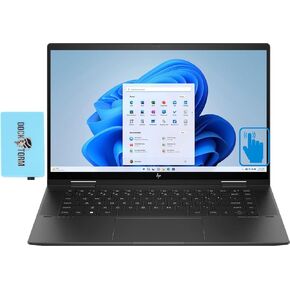 HP Envy x360 2-in-1 Laptop 15.6" Touchscreen IPS FHD Display (AMD Ryzen 7 7730U 8-Core, 16GB RAM, 512GB PCIe SSD, AMD Radeon, Backlit KYB, WiFi 6, BT 5.3, Win 10 Pro) w/DKZ Hub USB Port Expander