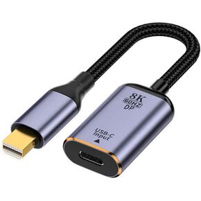 xiwai USB-C Type C Female Source to Mini Displayport DP 1.4 Sink HDTV Cable 8K@60hz 4K@120hz for Tablet Laptop